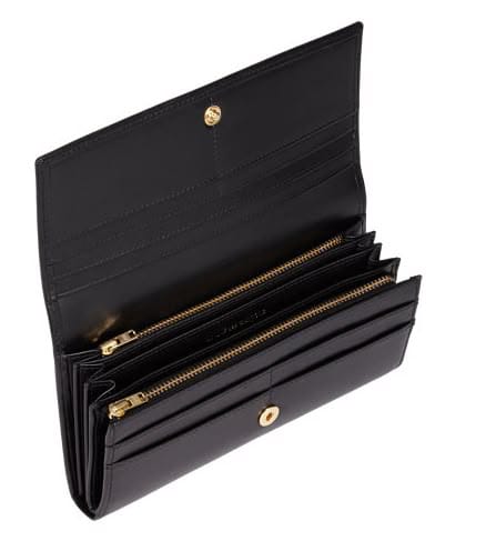 Leather Long Wallet (Black)
