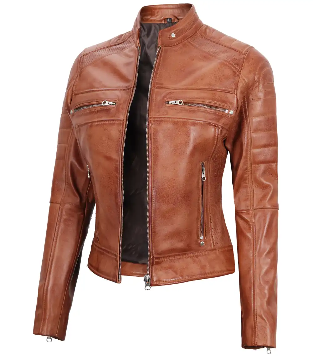 Tan Racer Jacket